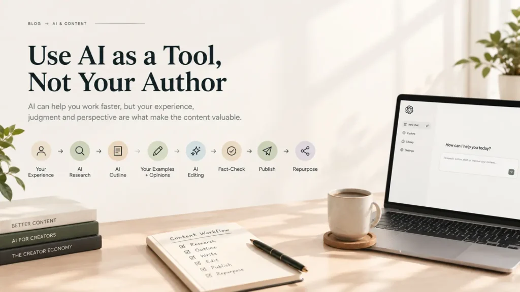 AI workflow for creating and improving blog content